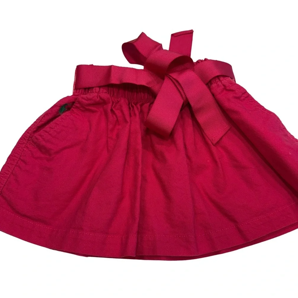 Ralph Lauren Girls 2 PCS Set Pink Corduroy Skirt 2T & Cardigan Sweater  24 Mo